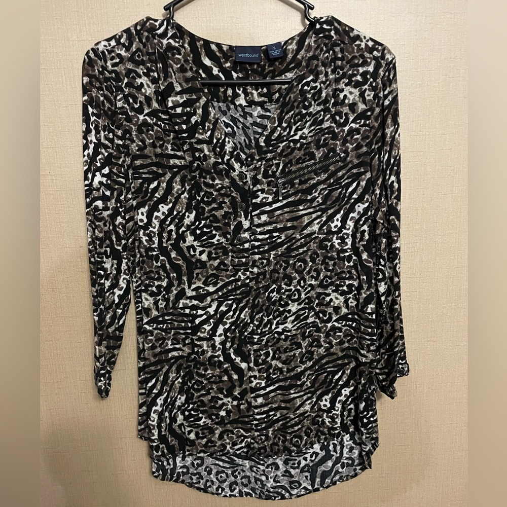 Animal print top